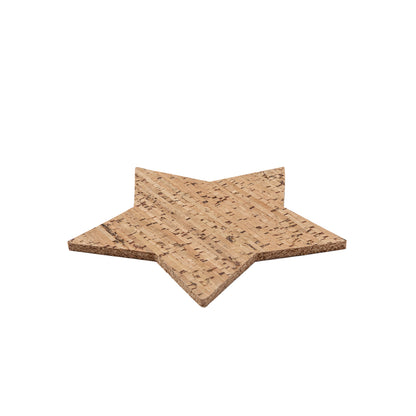 Set bases para copo estrela cortiça