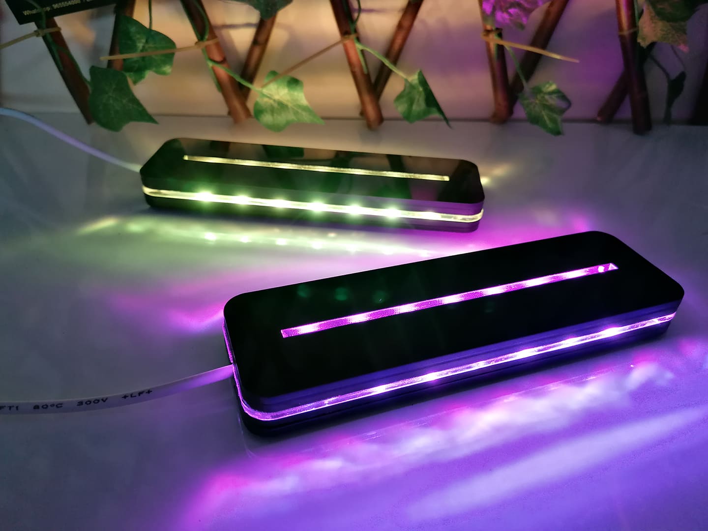 Base led acrílica RGB