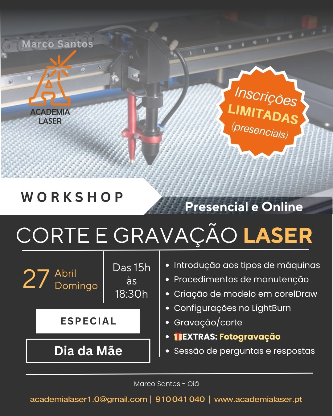 Workshop Corte e Gravação Laser
