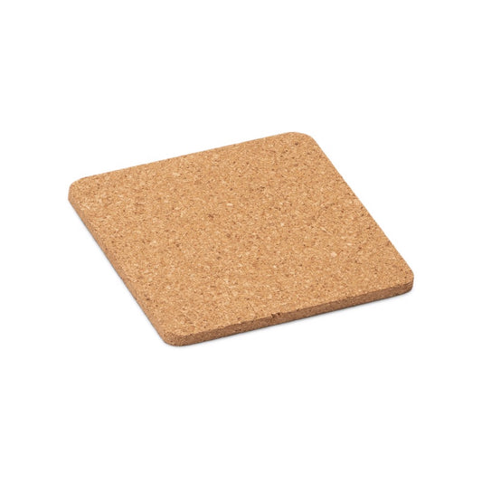 Base de corcho cuadrada para taza