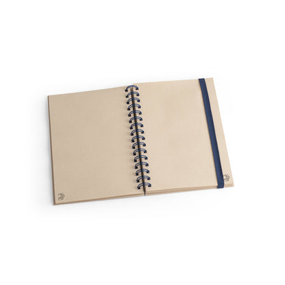 Cuaderno A5 con anillas de papel de caña de azúcar.