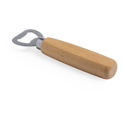 Abre cápsulas de madera y metal.