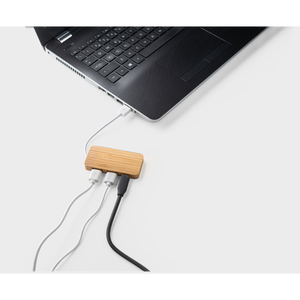HUB USB de bambú