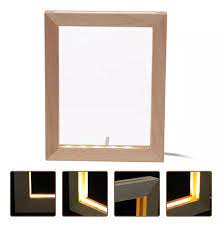 Moldura Led em madeira