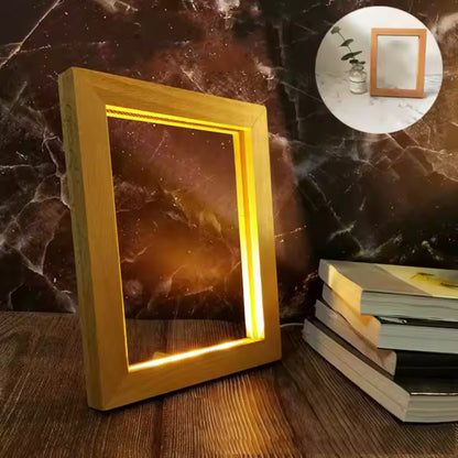 Moldura Led em madeira