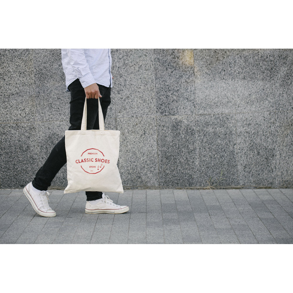 Bolso con asas de algodón