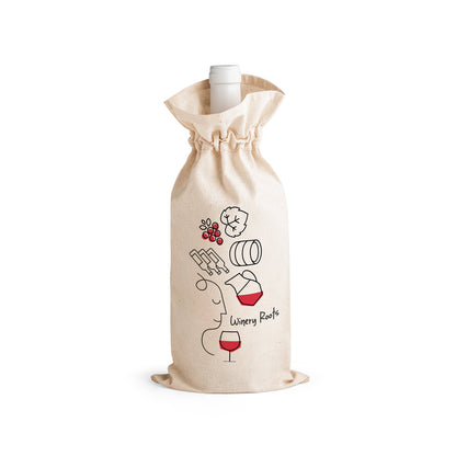 Bolsa de algodón para botellas