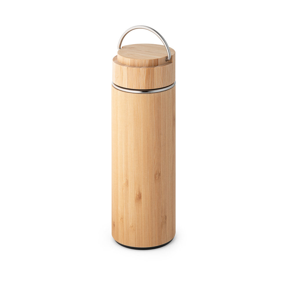 Garrafa térmica em bambu